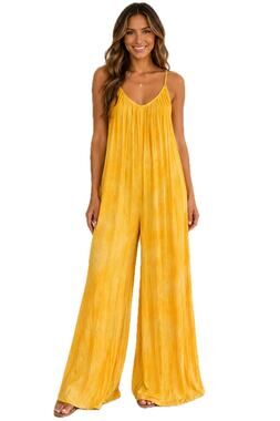 Wide Leg One Piece Jumpsuit Palazzo Resort Vacation Tie Dye NWT Women's M